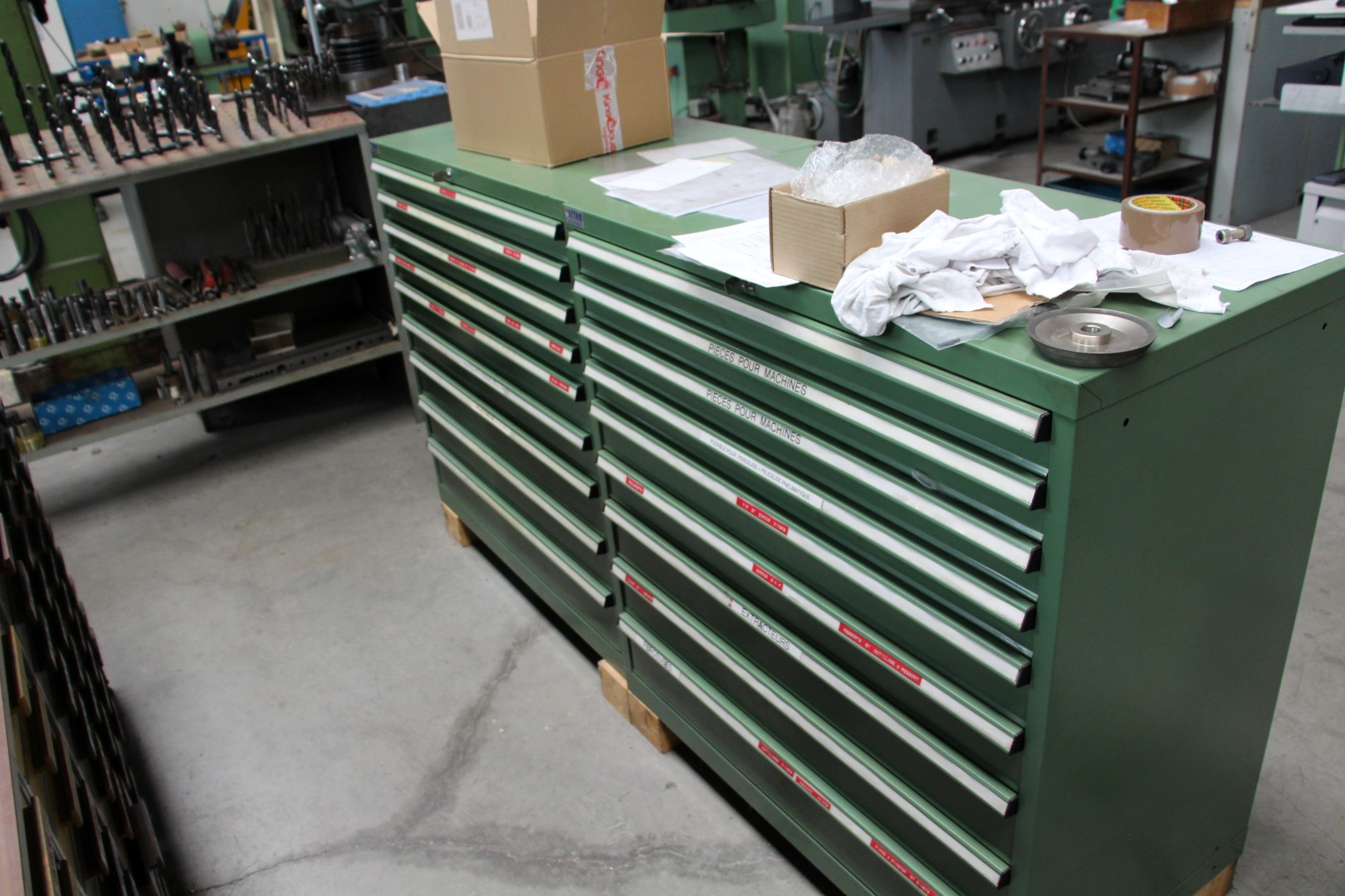 Lot of 2 cabinets with tools