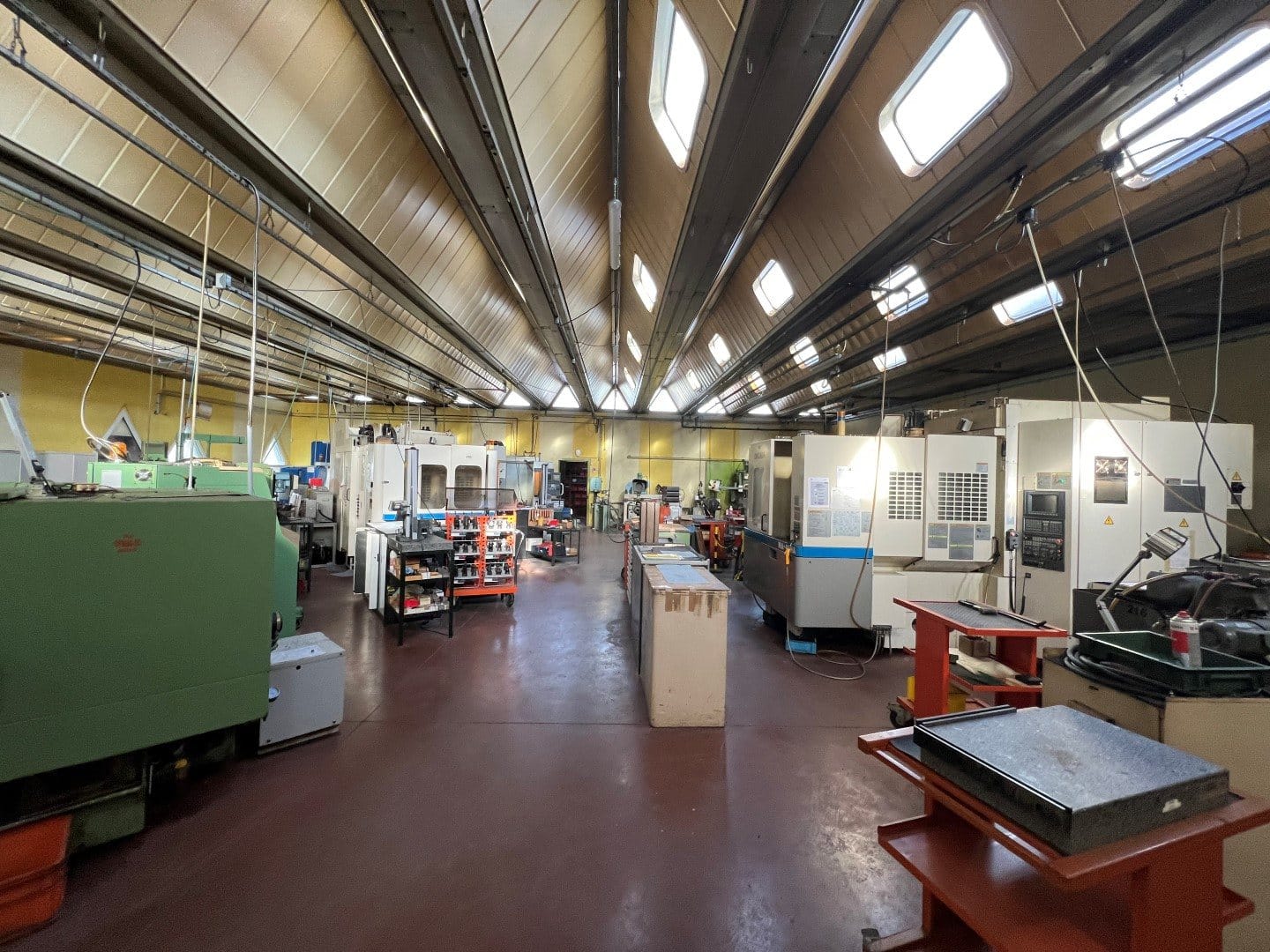CNC workshop during an industrial site closure
